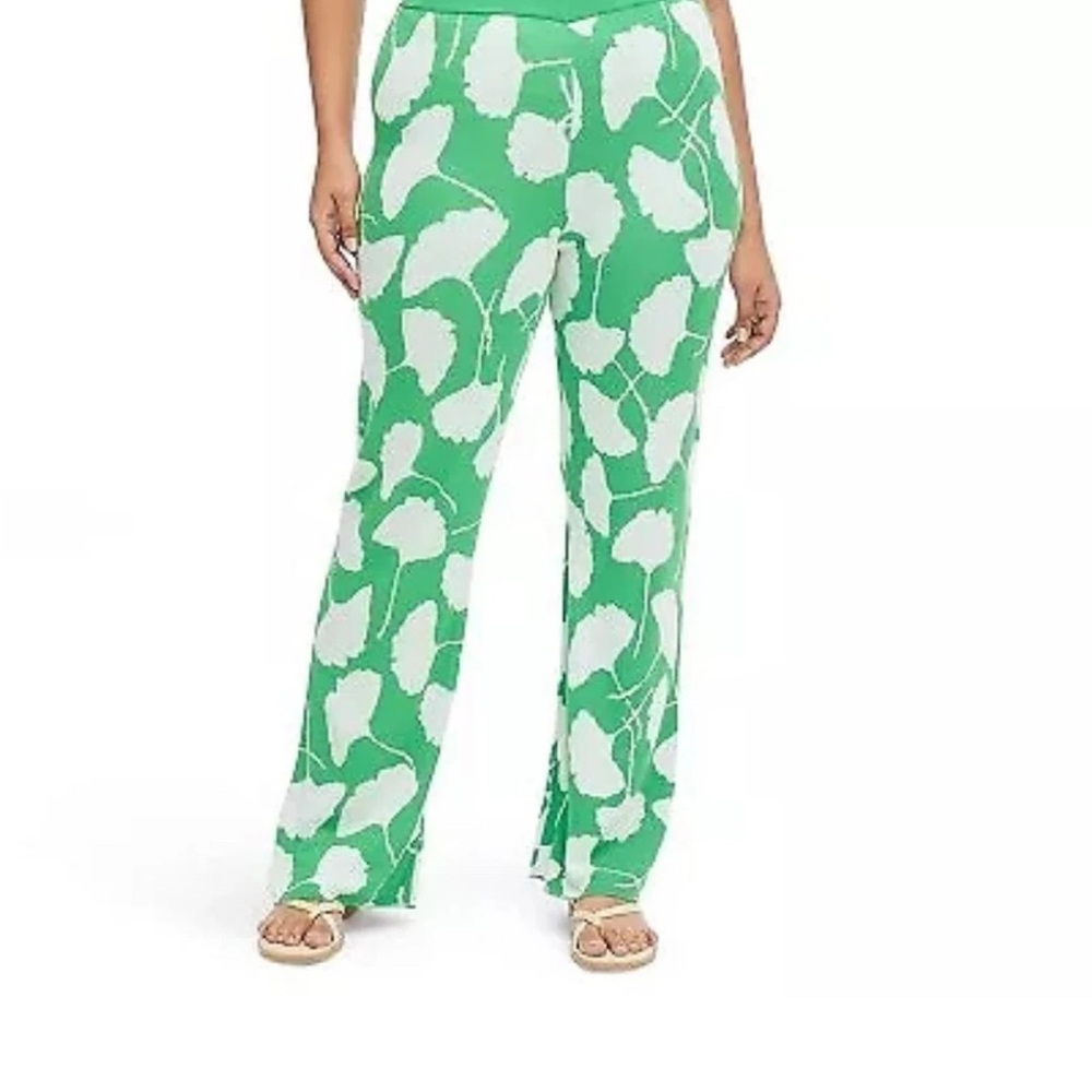 Dvf Diane Von Furstenberg X Target Ginkgo Green Sweater Pants Size Medium